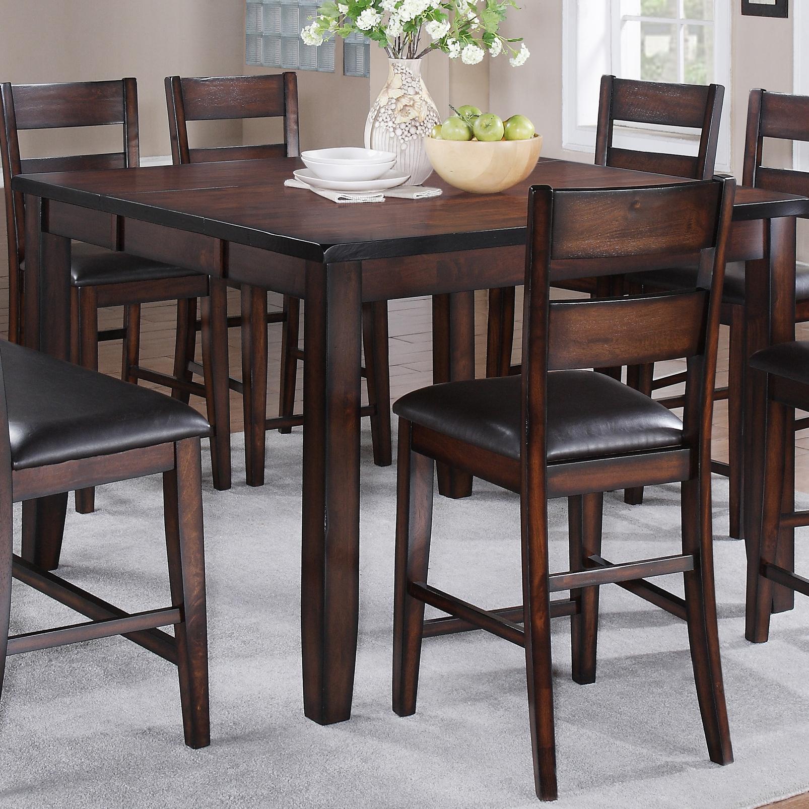 Tall wooden clearance table and chairs